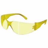 RONCO NOVA Safety Glasses - Recommended for: Automotive, Construction, Demolition, Renovation, Housekeeping, Inspection, Quality Control, Maintenance, Painting, Waste Management, Agriculture, ... - One Size - Ultraviolet, Impact, Eye Protection - Polycarbonate - Amber Lens - Lightweight, Scratch Resistant, Comfortable, Nose Bridge, UV Resistant - 12 / Box