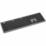 Kensington KB535 EQ Multi-Device Keyboard - Wireless Connectivity - Bluetooth/RF - Full-size - 5.4 - 32.81 ft (10000 mm) - 2.40 GHz - USB Type A Interface - 109 Key(s) - CoPilot, F-Lock Hot Key(s) - Windows, macOS, ChromeOS - PC, Mac - Recycled Plastic - Scissors Keyswitch - Space Gray