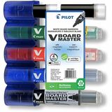 Pilot V-Board Master Markers - Conical Marker Point - Refillable - Dry - 7 / Pack