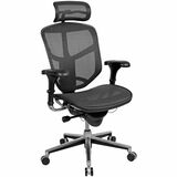 Office Depot Quantum 9000 Chair - Black Seat Color - Mesh Seat Material - Black Back Color - Mesh Back Material - Black Frame Color - Nylon Frame Material - High Back - 5-star Base - Armrest - 1 Each