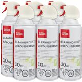 Office Depot Cleaning Air Dusters, 10 oz, Pack of 6 - For Electronics, Computer Equipment, Office Equipment - 10 oz (283.50 g) - Moisture-free - 6 Pack