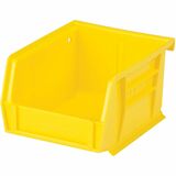 Quantum Storage Storage Bin - 3" (76.20 mm) Height x 4.1" (104.65 mm) Width x 5.4" (136.40 mm) Depth - Stackable - Stackable, Hanging Bar - Yellow - 1 Each