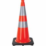 Zenith Traffic Cone, 28" , Orange, 4" & 6" Reflective Collar(s)