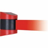 Tensator Tensabarrier Wall Unit - 15 ft (4572 mm) Red Tape Attachment - Shock Resistant - Acrylonitrile Butadiene Styrene (ABS) - 1 Each