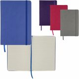 Merangue 6" x 8" PU Notebook with Bungee Strap