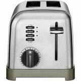 Cuisinart Metal Classic 2-Slice Toaster - Toast, Browning, Reheat, Defrost, Bagel - Polished Chrome, Black