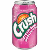 Crush Red Cream Soda Naturally and Artificially Flavoured - 355 mL - Red Cream - 12 / Box