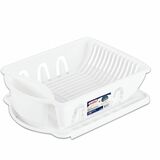 Sterilite Dish Rack Set - 5.8" (146.05 mm) Height x 17.8" (450.85 mm) Width x 13.2" (336.55 mm) Depth - White - 2 / Pack