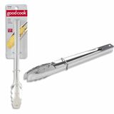 Good Cook Tong - Tong - Tong - Food - Dishwasher Safe - Satin - Chrome Plated Steel - Silver - 1 Each