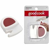 Good Cook Mini Knife Sharpener - Ceramic - Non-slip Handle, Compact, Finger Guard, Soft Grip - 1 Each