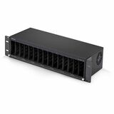 StarTech.com 15-Slot Unmanaged Media Converter Chassis, 19in Rackmount for MCM Media Converter Series, Active Cooling, TAA Compliant - Integrate up to 15 media converters in one 19in rack-mount chassis - For MCM Media Converter Series - Built-in hot-swappable AC power supply and optional redundant AC or -48V DC PSU - Independently powered converter bays - Over-voltage protection TAA