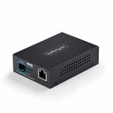Image of StarTech.com 10GbE Multi-Gigabit SFP+ Fiber Media Converter, 10G/5G/2.5G/1G/100M RJ-45 to 10GBASE-X SFP+, Single-Mode, Multi-Mode, TAA