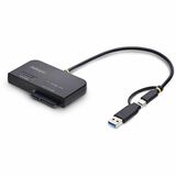 Image of StarTech USB-C/USB-A to M.2 NVMe and 2.5in/3.5in SATA Adapter, 10Gbps, Tool-Free External SSD Hard Drive Reader, B+M/M-Key