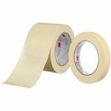 3M Masking Tape - 60.1 yd (55 m) Length x 0.47" (12 mm) Width - 3" (76.20 mm) Core - Beige - Crepe Paper, Paper - Adhesive Backing - Rubber Adhesive - Curl Resistant, Sliver Resistant, Bleed Resistant - For Masking, Sealing, Holding, Bundling, Indoor, Furniture, Vehicle, Metal, Transportation, Industrial, Electronic, ... - 1 Each