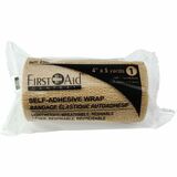 First Aid Central Self-Adhesive Bandage Wrap, 10.2cm x 4.5m (4" x 5yd) - - 4" (101.60 mm) Width x 15 ft (4572 mm) Length - 1 Each