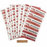 First Aid Central Junior Adhesive Bandages Plastic - - 0.39" (10 mm) Width x 1.57" (40 mm) Length - Plastic - 100 / Pack