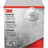 3M Sanding & Fibreglass Respirator 8200H3-DC (N95) - Recommended for: Sanding, Grinding, Sawing - Dust Protection - Breathable, Filter, Disposable - 10 / Box