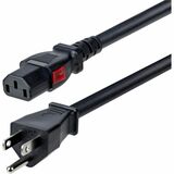 StarTech 15ft (4.5m) Heavy Duty Power Cord, NEMA 5-15P to Locking C13, 125V 15A, 14AWG, Replacement AC Power Cable, UL Listed, TAA - 15ft heavy duty power cord w/NEMA 5-15P and Locking IEC 60320 C13 connectors; 125V at 15A; Wire: 100% Copper; 14AWG; Fire Rating: VW-1; Jacket Rating: SJT; Temp Range: -4 to 221°F; Cable O.D.: 0.36in; UL Listed; TAA Compliant