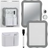 Merangue Grey Plastic Locker Accessory Kit - 12 / Pack
