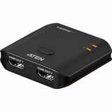 ATEN 2-Port True 4K HDMI Splitter - 3840 x 2160 - 118.11" (3000 mm) Maximum Operating Distance - 2-way - Video Game Console, Notebook, Display, PC, Projector, Monitor, Home Entertainment System - 1 x HDMI In - 2 x HDMI Out - USB - Polycarbonate