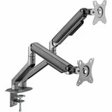 Horizon ActivErgo AEG24HA Mounting Arm for Monitor, Flat Panel Display, Curved Screen Display - Silver, Black - Height Adjustable - 2 Display(s) Supported - 17" to 32" Screen Support - 39.60 lb (17962.26 g) Load Capacity - 75 x 75, 100 x 100 - VESA Mount Compatible - 1 Each