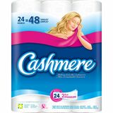 Cashmere Double Bathroom Tissue 2-ply - 2 Ply - 242 Sheets/Roll - White - 24 Rolls Per Container - 24 / Pack