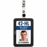 Merangue Black Silicone ID Card Holder