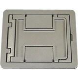 Middle Atlantic FPCTCNK Faceplates & Mounting Boxes Wiremold Fpctc - Floorport Series Cutout Cover Assembly - Nickel - Die-cast Aluminum (fpctcnk) 786776152081