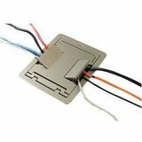 Wiremold RFB4-SS Series Internal Duplex Receptacle Bracket - 2 x Socket(s) - 1-gang - Screw Mount,...