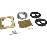 Wiremold Source 1 Complete Flush Activation - 2 x Total Number of Socket(s) - Brass (S165B)