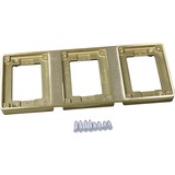 Wiremold Flange - 3-gang - Brass - Brass (837T)