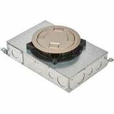 Wiremold RFB2E Two Compartment Recessed Floor Box - Floor Mount