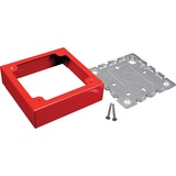 Middle Atlantic R5752 Faceplates & Mounting Boxes Wiremold Two-gang Alarm Device Box - 2-gang - Red - Steel (r5752) 643129360756