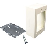Middle Atlantic G2048 Cable Management Wiremold 2000 Single-gang Device Box Fitting - Box Fitting - Steel (g2048) 786776037456