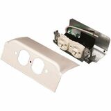 Middle Atlantic DSDWNDQ-DG Faceplates & Mounting Boxes Wiremold Ds4000 Downward Duplex Device Plate Fitting With One Duplex Installed - 2 X Socket(s) - Des Dsdwndqdg 786776082364