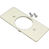 Middle Atlantic 5507T1-G Faceplates & Mounting Boxes Wiremold 5500 Single Receptacle Faceplate Fitting - Gray (5507t1-g) 5507t1g 786776101331