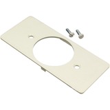 Wiremold 5500 Single Receptacle Faceplate Fitting - Ivory (5507T1)