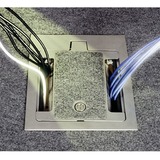 Wiremold RFB11 A/V Four-Compartment Eleven-Gang Floor Box - 4 x Total Number of Socket(s) - 11-gang...