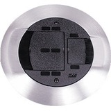 Wiremold AMD8 Communications Poke-Thru Device Finish Flange and Slide Holder Assembly - Poke-Thru...