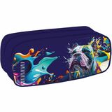 Butterfly Carrying Case Pencil - Nylon Body - Dog motif - 3.15" (80 mm) Height x 8.66" (220 mm) Width - 1 Each