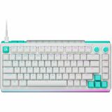 Logitech G512 X 75 DUAL SWAP, Hot-Swappable TMR Analog / Mechanical Gaming Keyboard, 8K Polling Rate, Custom Actuation 0.1 - 4.0 mm, RAPID TRIGGER, LIGHTSYNC RGB, Wired, PC, Mac, White Tactile - Cable Connectivity - USB Interface - RGB LED - Game Mode, Control Knob, Analog Scan Hot Key(s) - Windows 10, Mac OS X 12.0 Monterey - PC, Mac - Recycled Plastic - Mechanical Keyswitch - White
