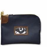 Northern Specialty Supplies 9x12 Locking Safety Sac Night Deposit Bag - Navy - 12" (304.80 mm) - Zipper Closure - Navy - Vinyl, 600D Polyester, Canvas, Fabric, Metal - Currency, Deposit, Transporting - 1 Each