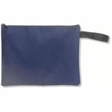 Northern Specialty Supplies Commercial and Retail Bank Deposit Bag - Navy Blue - 12" (304.80 mm) - Zipper Closure - Navy Blue - Poly, Nylon, Canvas - Commercial, Bank, Deposit, Currency, Transporting - 1 Each