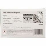 Northern Specialty Supplies Waffletechnology Cleaning Cards for Card Readers with 99.7% Isopropanol - For Card Reader - Dirt Resistant, Residue-free, Grime Resistant, Quick Drying - 40 / Pack
