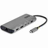 StarTech USB4 Multiport Adapter, Driverless Dual-4K for macOS and Windows, 140W Power Delivery Charging, 10Gbps Hub, 2.5GbE - Use USB4 bandwidth and native video output to run up to two 4K 144Hz displays with flexible HDMI, DisplayPort, or USB-C video; Dual displays on macOS without drivers/software; Up to 140W USB-C Power Delivery passthrough; 2.5GbE, 3-port USB 10Gbps hub