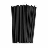 DBLG Import Bio-Degradable Straws - Black - 1000 / Pack