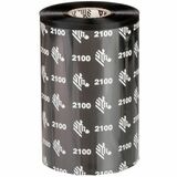 Zebra Wax Ribbon 4.33inx1476ft 2100 High Performance 1in core - Thermal Transfer - Black - 12 / Pack