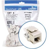 Leviton 61110-BT6 Cable Ends/Connectors Leviton Extreme 6+ Component-rated Keystone Jack - Rj-45, 110 61110-bt6 61110bt6 078477398203