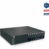 TRENDnet 16-Bay Fiber Converter Chassis System; Hot Swappable; Housing for up to 16 TFC Series Media Converters; Fast Ethernet RJ45; RS-232; SNMP Management Module; Lifetime Protection; TFC-1600