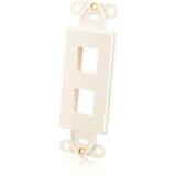 Cables To Go 2 Socket Decorative Multimedia Keystone Insert